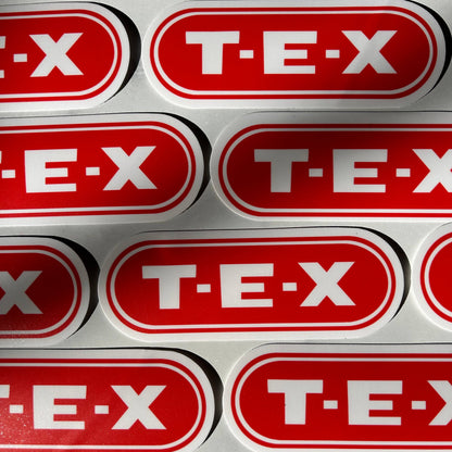 T-E-X Vinyl Sticker | Nate Duval (MA)