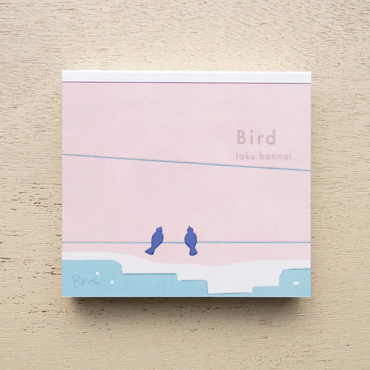 Bird Memo Pad | Taku Bannai x cozyca products (Japan)