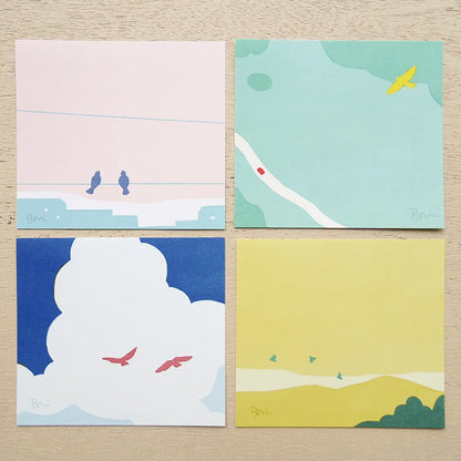 Bird Memo Pad | Taku Bannai x cozyca products (Japan)