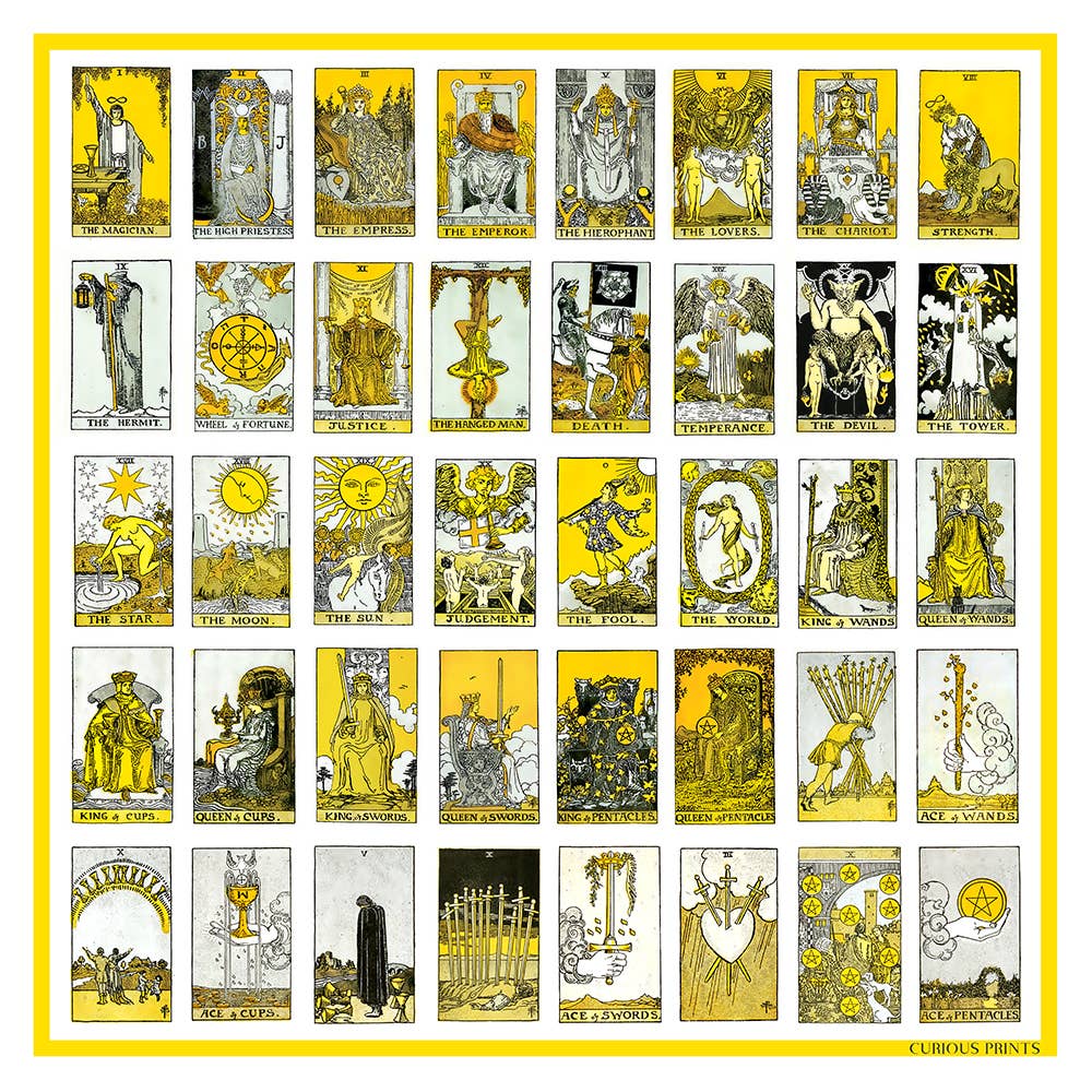 Tarot Card Silk Scarf | Curious Prints (TX)