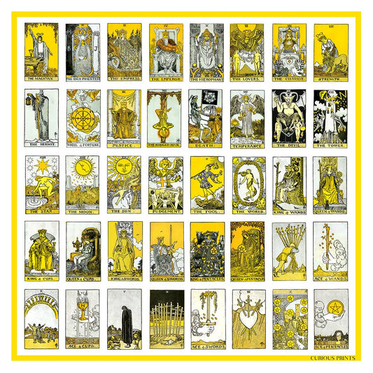 Tarot Card Silk Scarf | Curious Prints (TX)