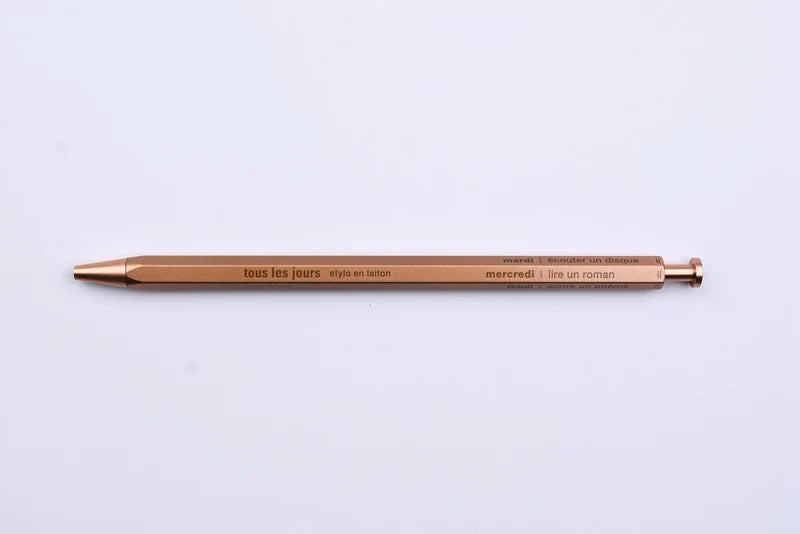 Tous Les Jours Gel Brass Ballpoint Pen | Mark's Inc (Japan)