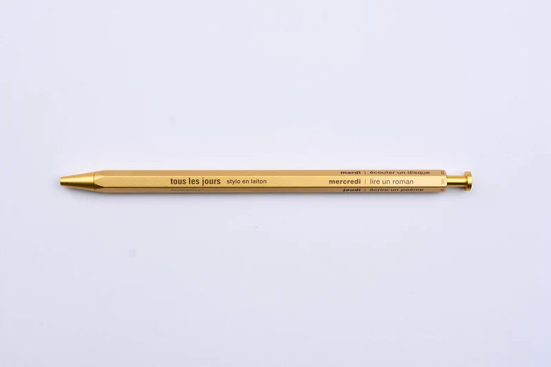 Tous Les Jours Gel Brass Ballpoint Pen | Mark's Inc (Japan)
