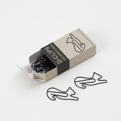 D-Clips Mini Box| Stretching Cat | Midori (Japan)