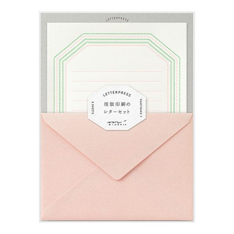 Letterpress Letter Set | Midori (Japan)