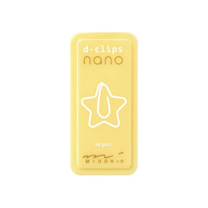 Nano D-Clips Mini Box |  Star | Midori (Japan)