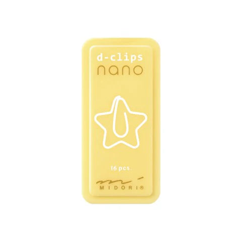 Nano D-Clips Mini Box |  Star | Midori (Japan)