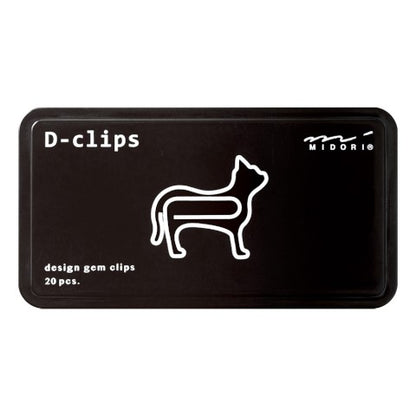 Nano D-Clips Box | Standing Cat | Midori (Japan