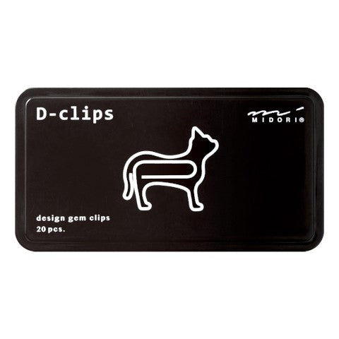 Nano D-Clips Box | Standing Cat | Midori (Japan