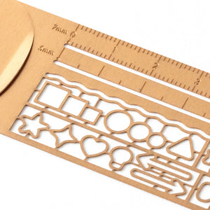 Stencil Clip Ruler | Copper | Midori (Japan)