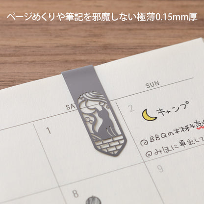 Clip Bookmarker| Cat & Moon  | Midori (Japan)