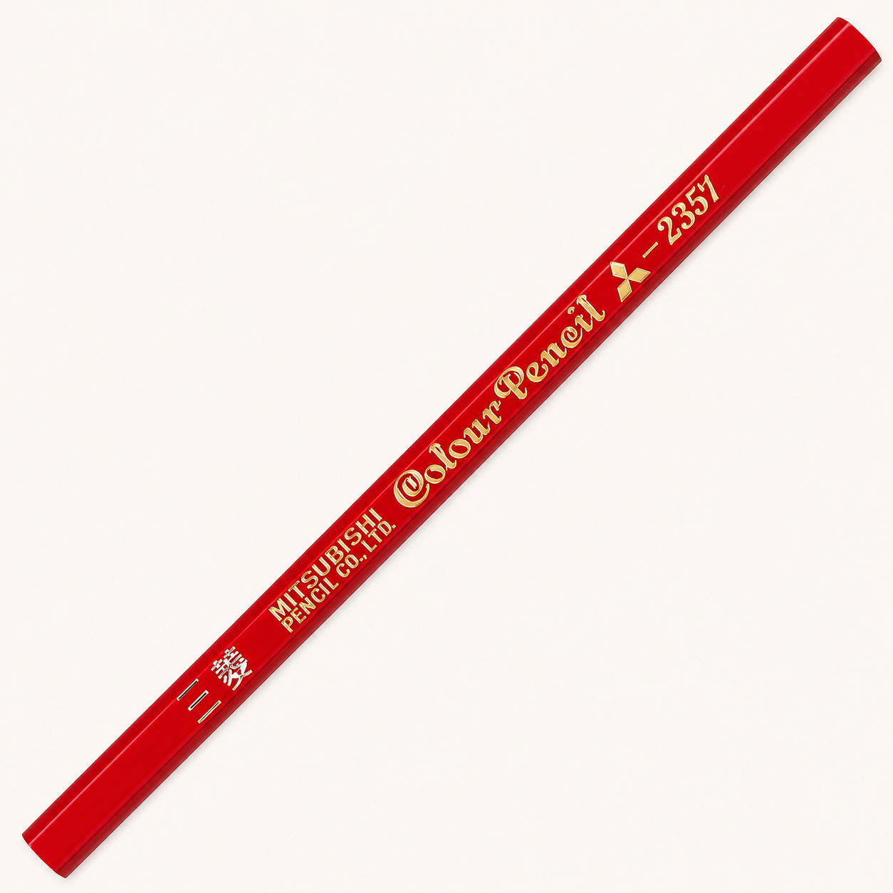 Uni Colored Pencils Pack of 12 | Vermilion | Mitsubishi (Japan)