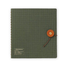 Load image into Gallery viewer, String Tie Grid Notebook | Olive | Kleid (Japan)
