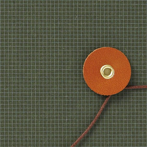 String Tie Grid Notebook | Olive | Kleid (Japan)