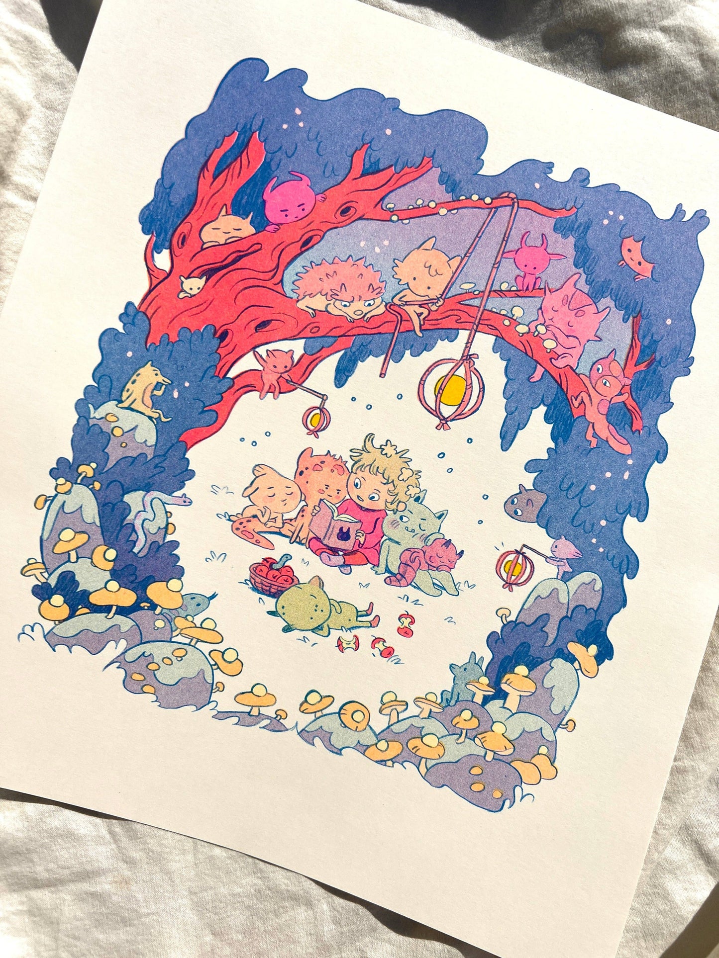 Bedtime Story Risogrpah Print (Large) | Natalie Andrewson (CA)