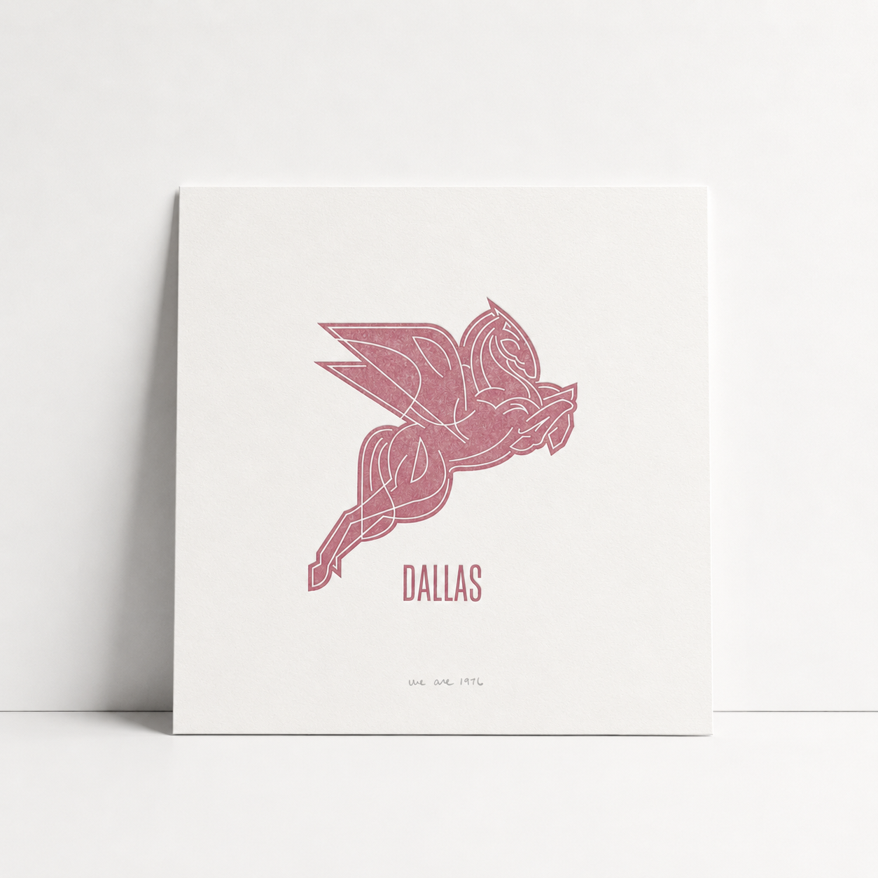 Dallas Pegasus Letterpress Print | We Are 1976 (TX)