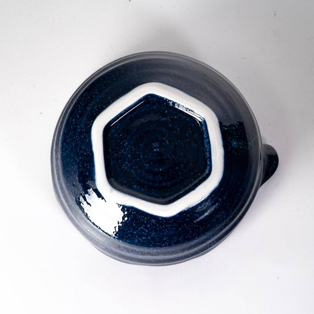 Katakuchi Matcha Bowl With Spout Navy (Japan)