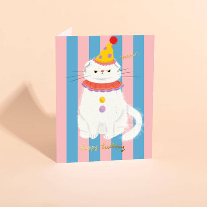 Clowny Cat Birthday Card | Carolyn Suzuki (CA)