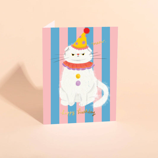 Clowny Cat Birthday Card | Carolyn Suzuki (CA)