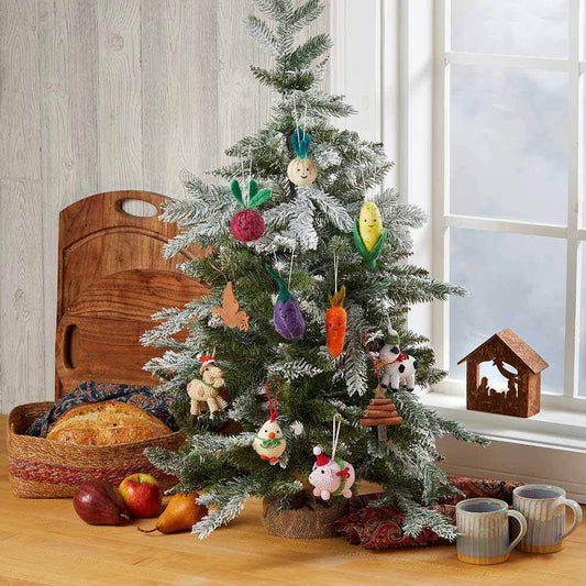 Produce Pals Felted Wool Ornaments