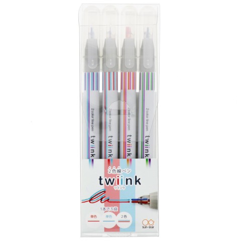 Twink 2 Color Pen Set | Sun Star (Japan)