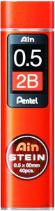 Ain Stein 0.5mm Lead Refill | 2B | Pentel (Japan)