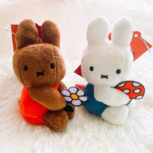 Load image into Gallery viewer, Miffy &amp; Friends with Flower Plush Key Chain Bag Charm | 3rd Round (KR)
