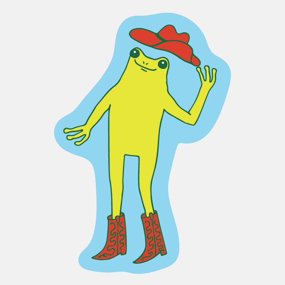 Yeehaw Froggy Sticker | Katie Wilson (A)