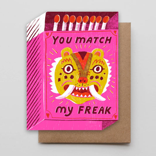Match My Freak Greeting Card | Sarah Walsh x Hammerpress (MO)