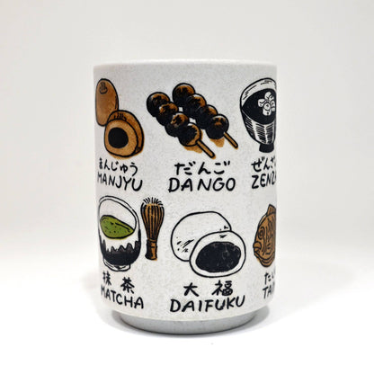 Japanese Sweets Porcelain Yunomi Style Tea Cup