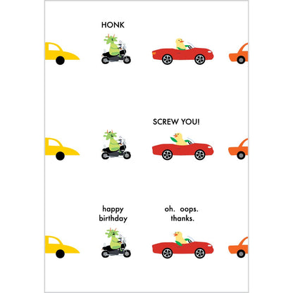 Road Rage Birthday Card | Fomato (CA)