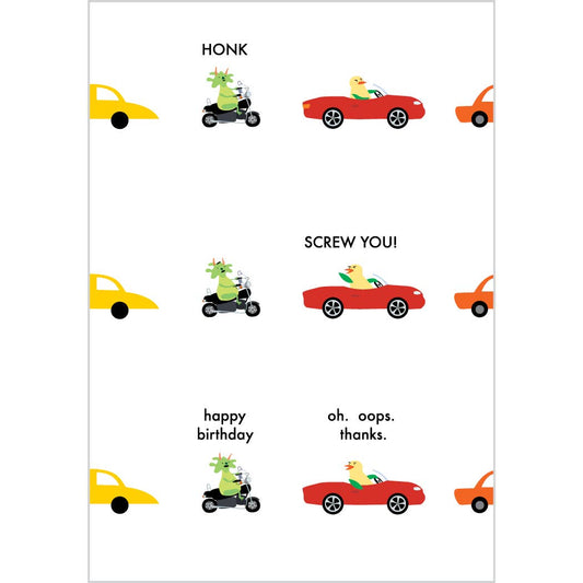 Road Rage Birthday Card | Fomato (CA)
