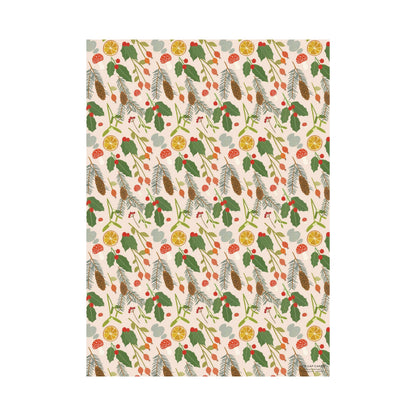 Holiday Greens Wrapping Paper  |  Red Cap Cards (NH)