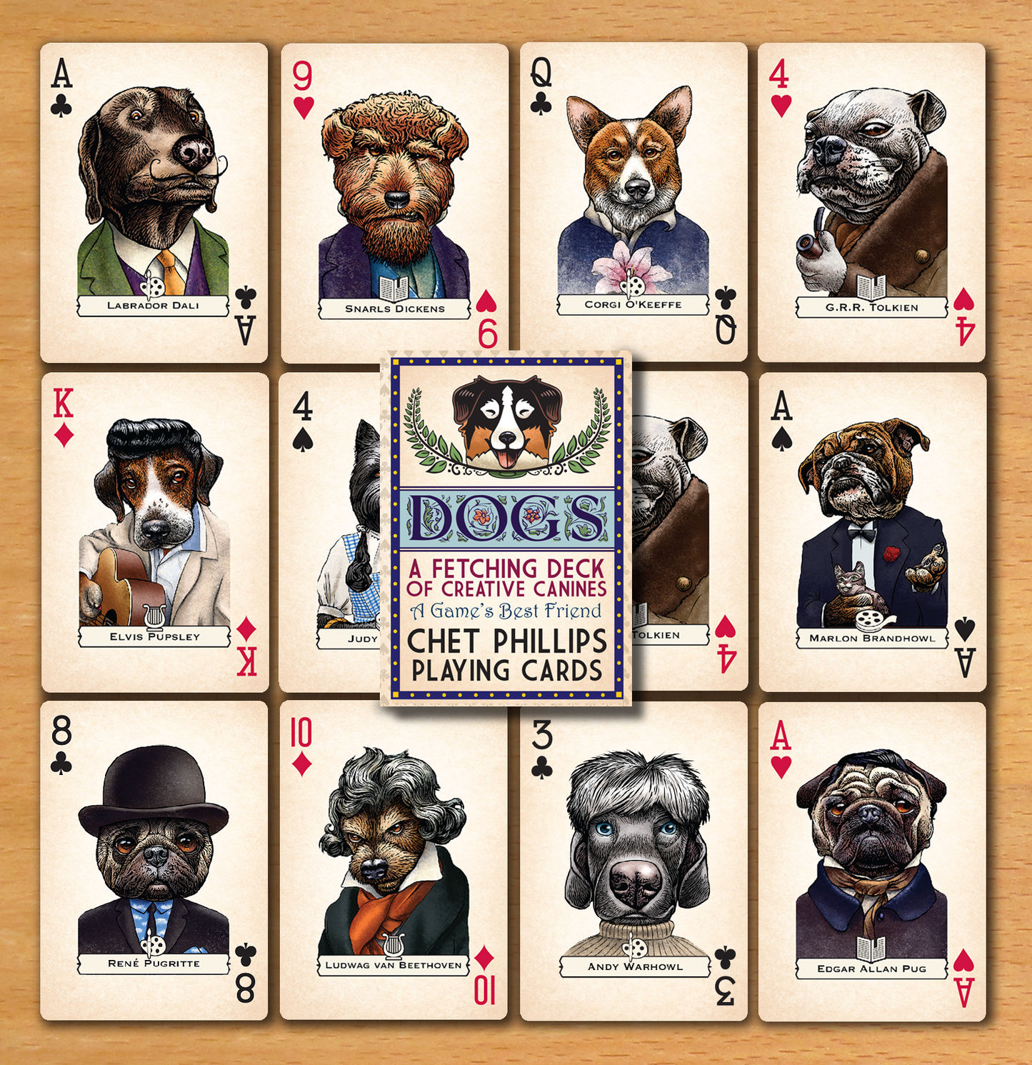 Dogs: A Fetching Deck Playing Cards | Chet Phillips (TX)