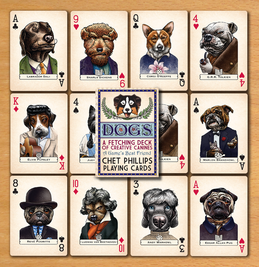Dogs: A Fetching Deck Playing Cards | Chet Phillips (TX)