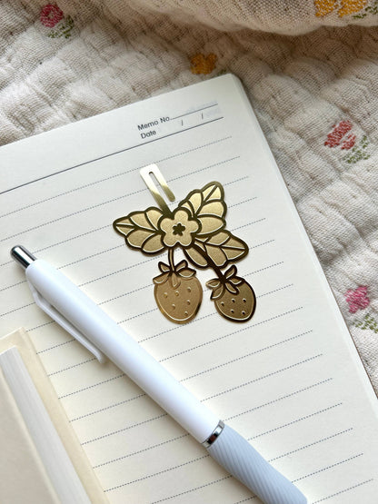 Strawberry Brass Bookmark | Chocolett (OR)