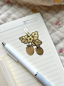 Strawberry Brass Bookmark | Chocolett (OR)