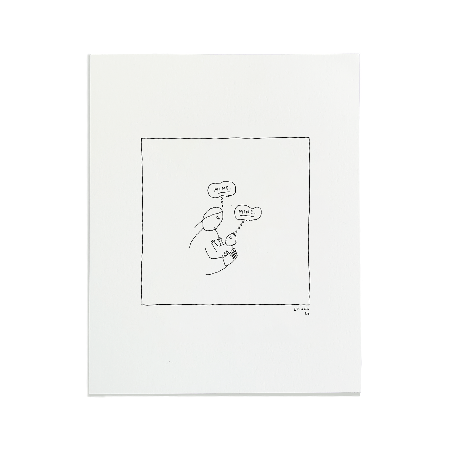 Mine Letterpress Print | Liana Finck (NY)