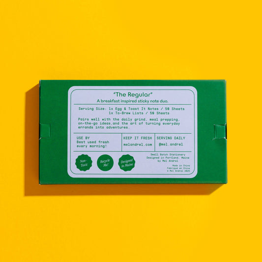 The Regular Sticky Note 2 pk | Mel Andrel (ME)