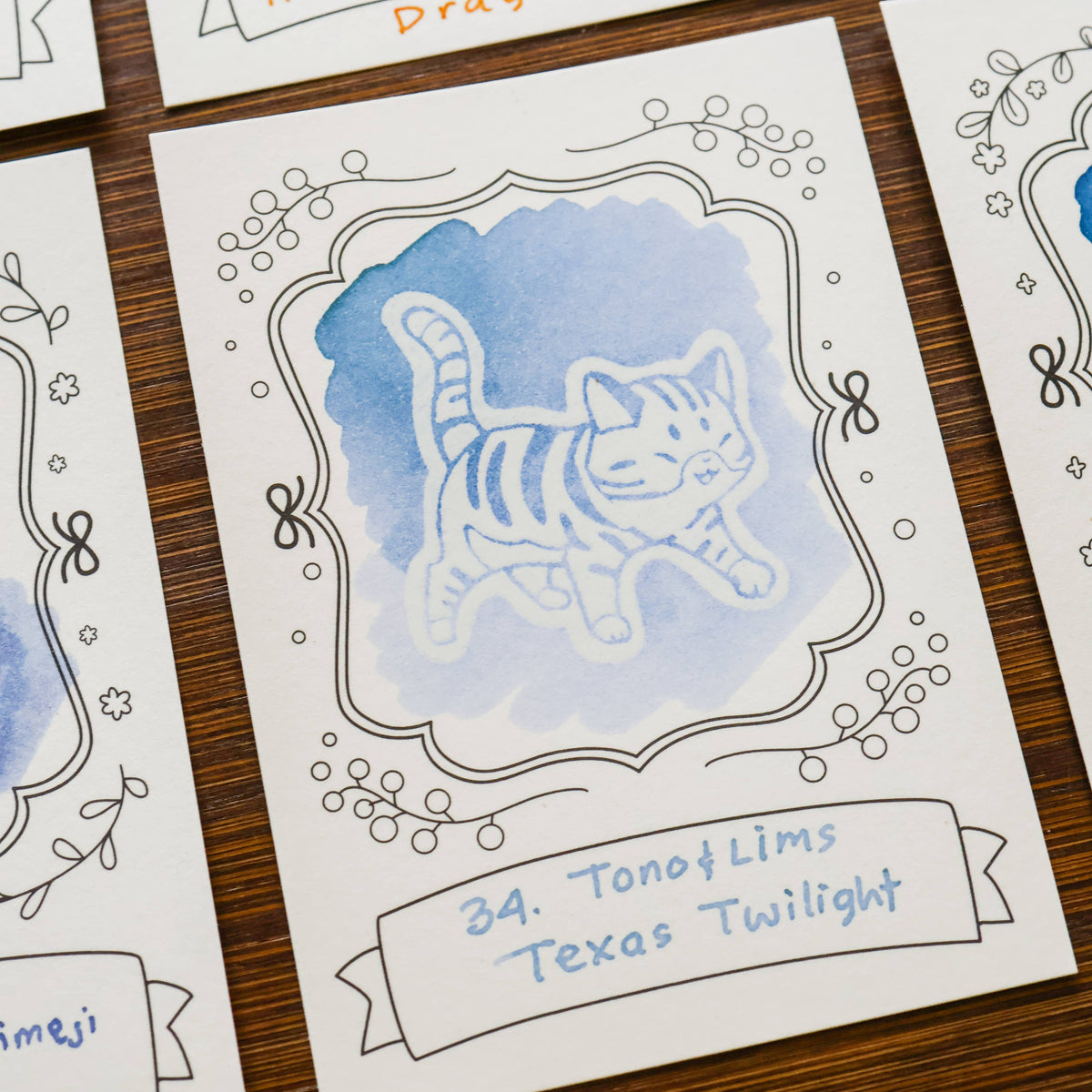 Neighborhood Cats ink swatch cards by Thousand Skies, alternate view 8
