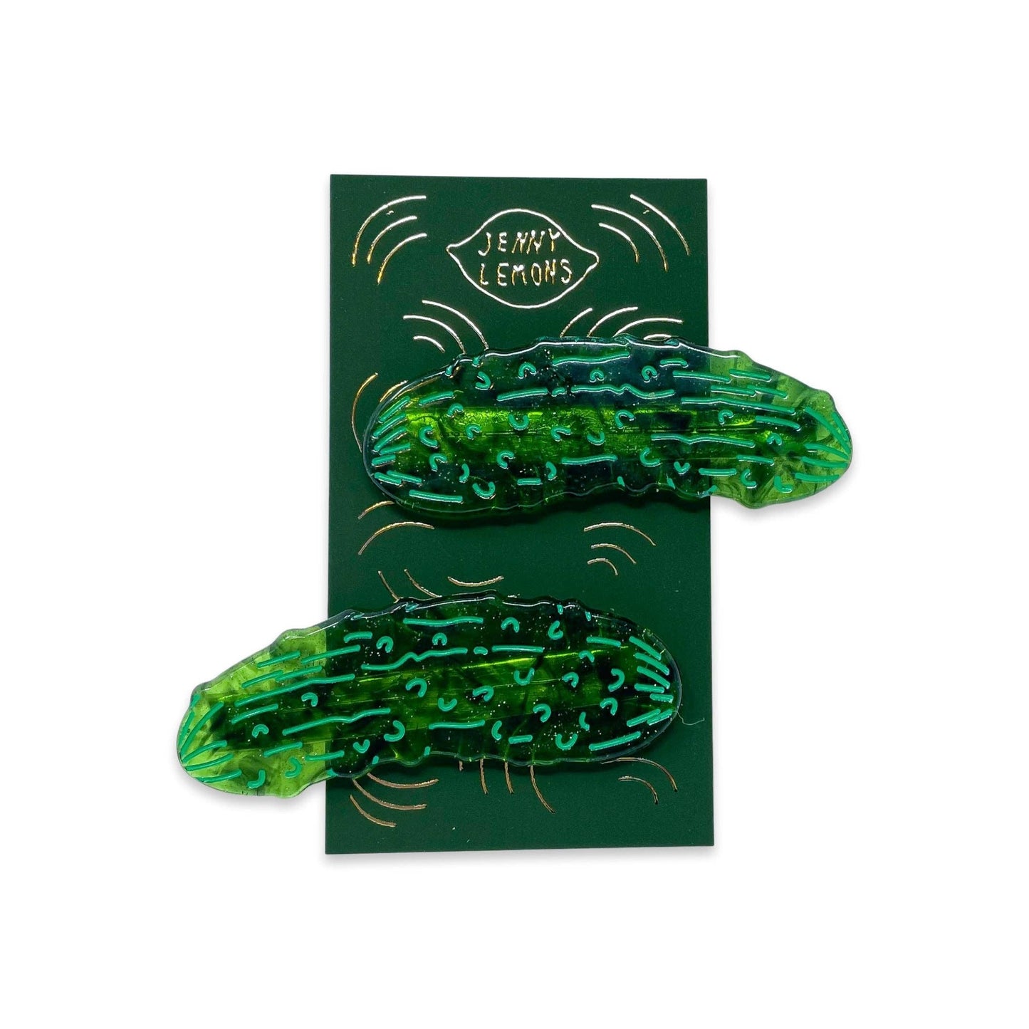 Pickle Alligator Hair Clip Set | Jenny Lemmons (CA)