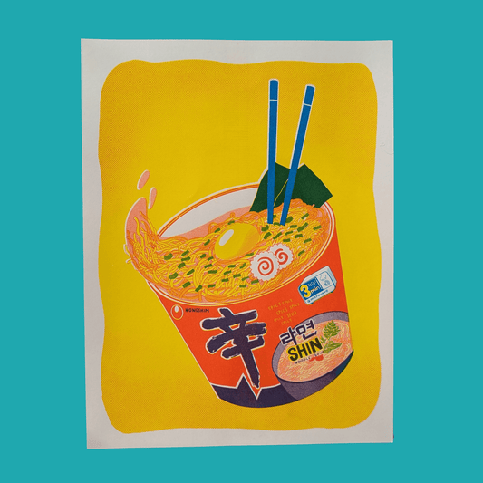 Shin Ramen Risograph Print |  Christina Hu (CA)