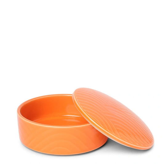 Himari Orange Ceramic Bowl | Short | (Japan)
