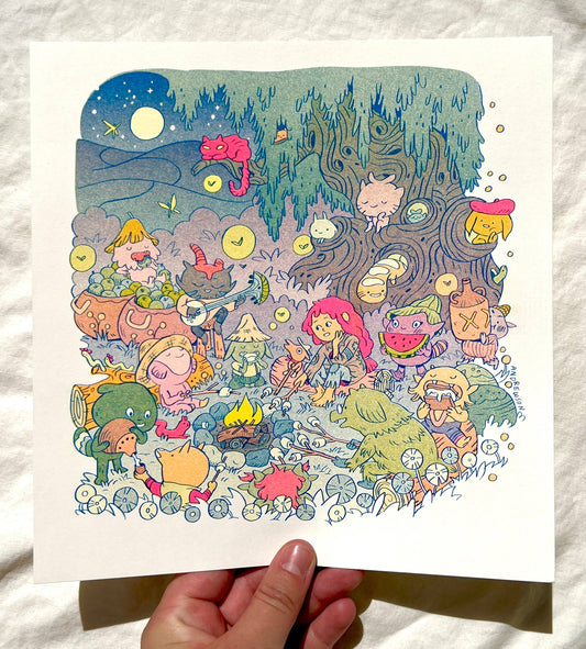 Campfire Stories Riso Print | Natalie Andrewson (CA)
