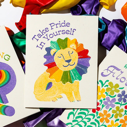 Take Pride in Yourself Risograph Greeting Card | Bromstad Printing Co. (VA)
