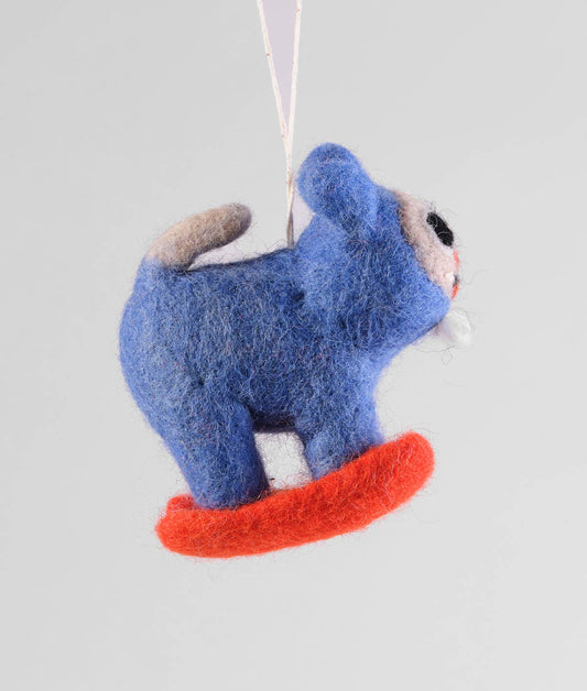 Eddie Hanging Felt Ornament | Wrap (England)