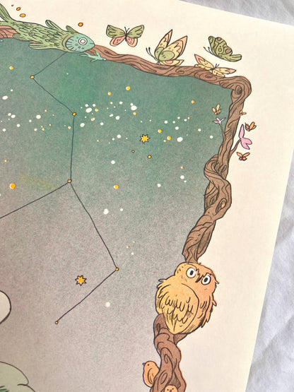 The Cosmos ~ Carl Sagan Quote Riso Print | Natalie Andrewson (CA)