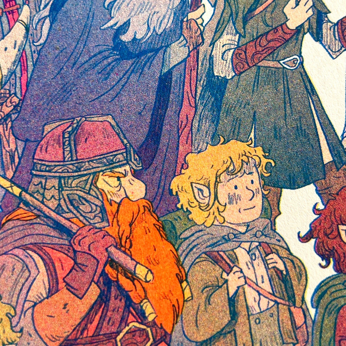 Lord of the Rings, Fellowship Riso Print | Natalie Andrewson (CA)
