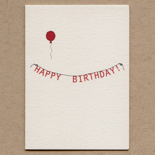 Happy Birthday Banner Mini Card | Beth Mueller (VT)
