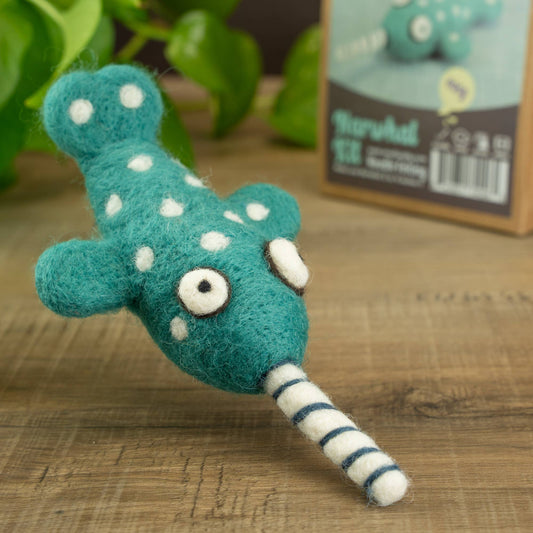 DIY Needle Felting Kit – Narwhal | Woolbuddy (CA)